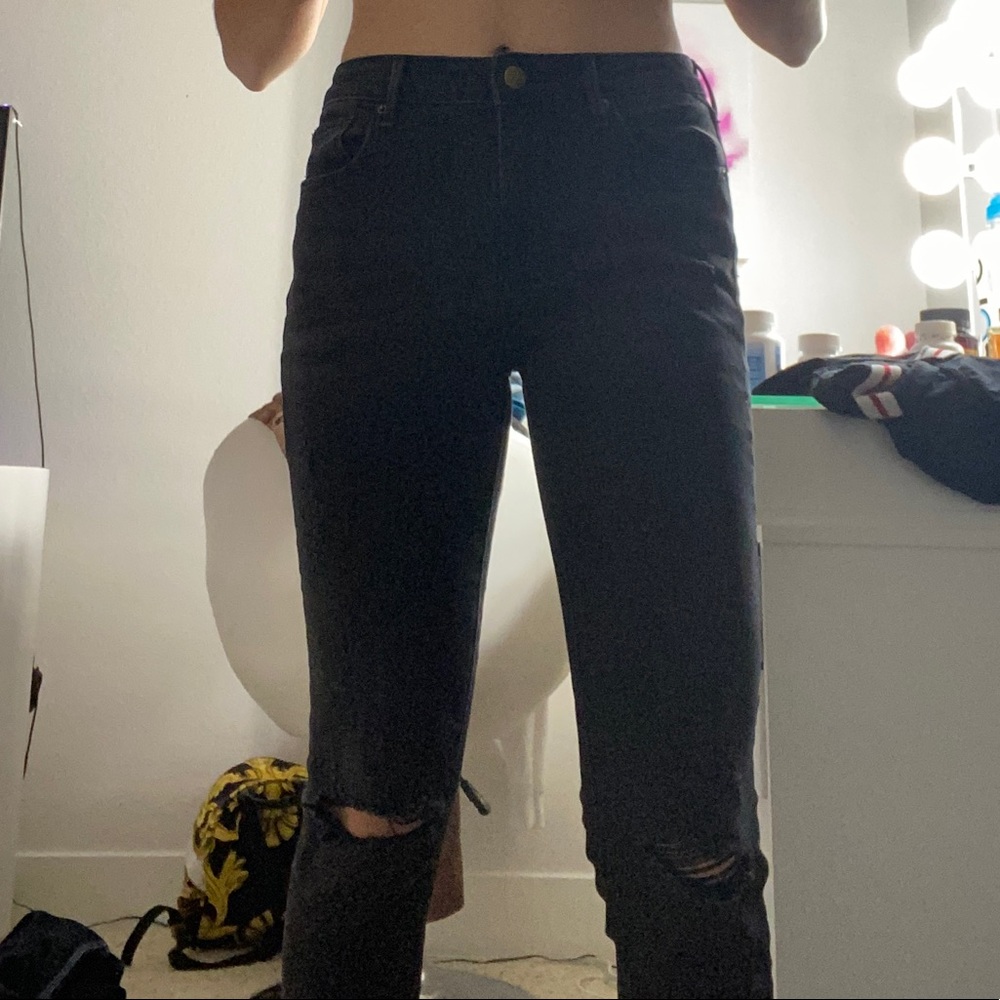 Aqua black jeans